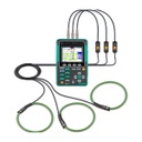 Analizador de redes industrial + set 3x transformador flexible 1000A 3mts Ø110mm CAT IV 300V