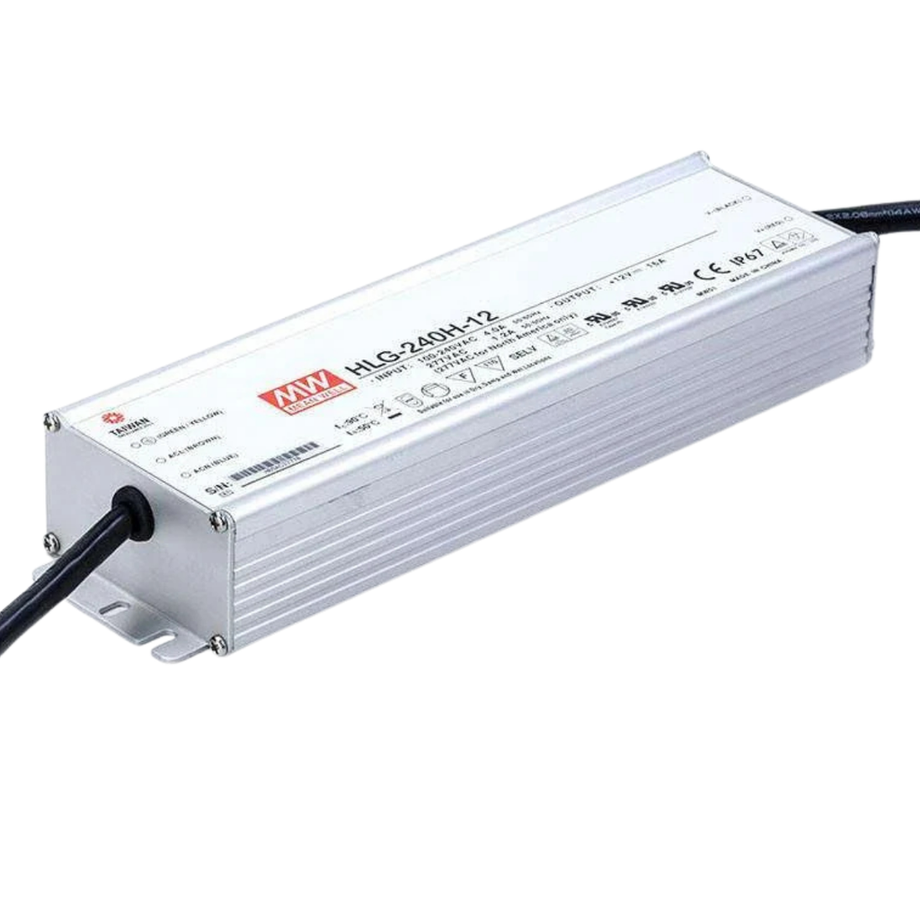 Fuente De Alimentacion LED 240W 12VDC 20A In 90-305VAC IP67 Constant Voltage