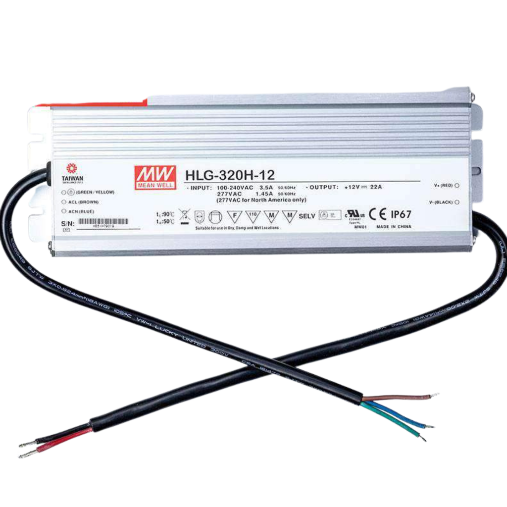 Fuente De Alimentacion LED 320W 12VDC 26.7A In 90-305VAC IP67 Constant Voltage