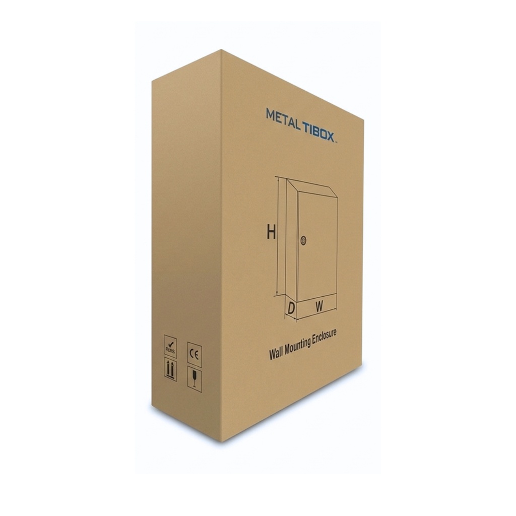 Tablero Metalico Para Adosar De 300X200X150 Mm C/Pb Ip66 Ral7035