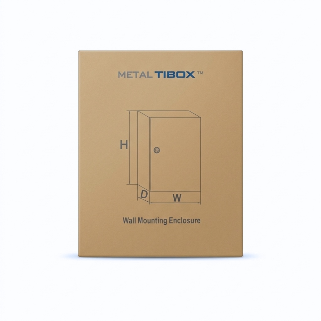 Tablero Metalico P/Adosar De 500X400X200 Mm C/Pb Ip66 Ral7035