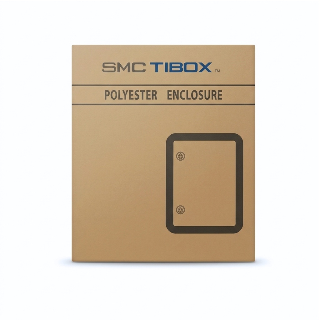 Tablero Poliester Fibra De Vidro Para Adosar 400X400X200 mm C/Pb IP65 Ral7035