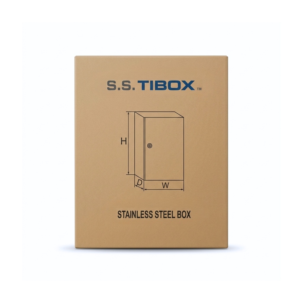 Tablero De acero inoxidable Para Adosar De 300X200X150 Mm C/Pb IP66