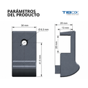Soporte de Puerta ABS Negro para Alineación Ar9000