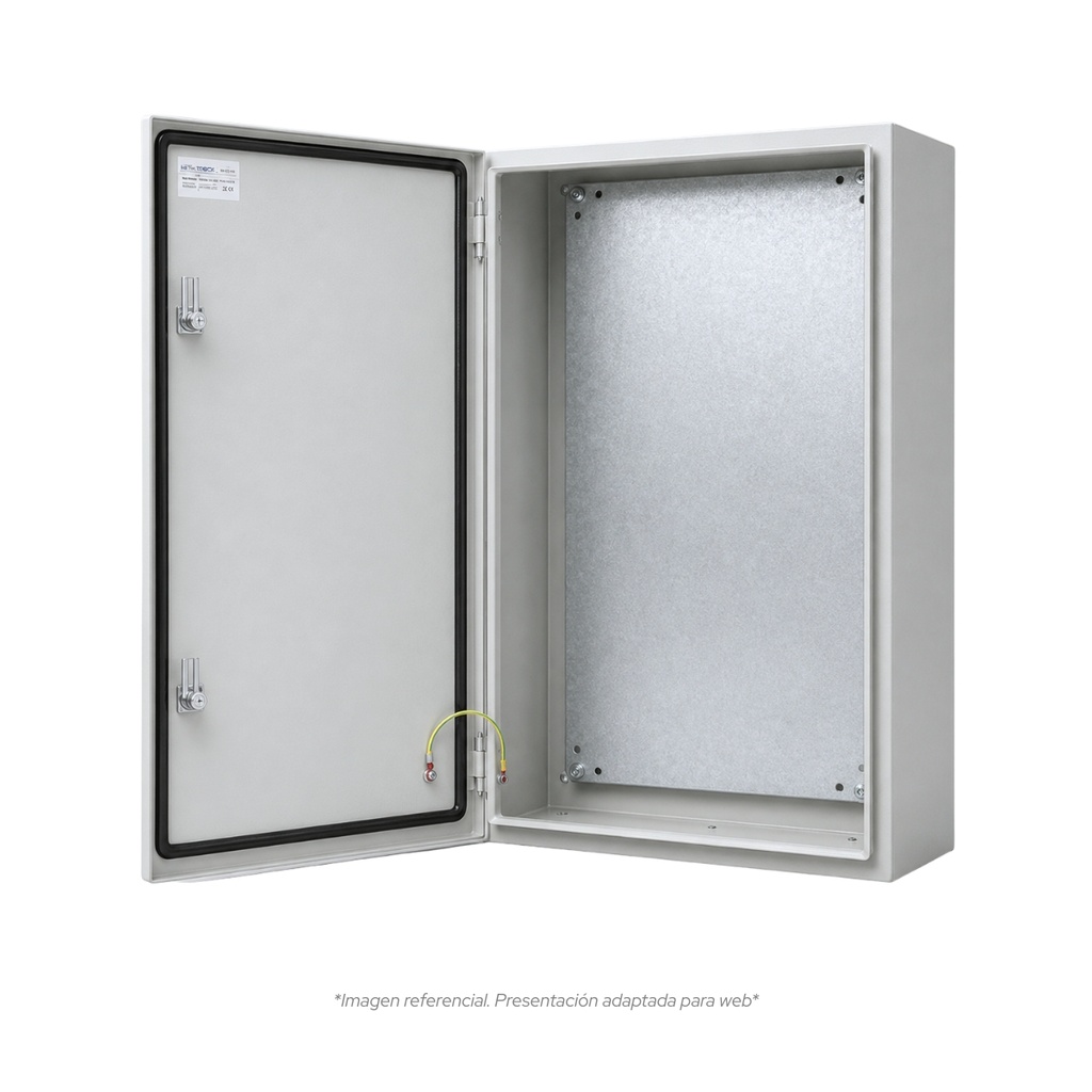 Tablero Metalico P/Adosar De 700X400X200 Mm C/Pb Ip66 Ral7035