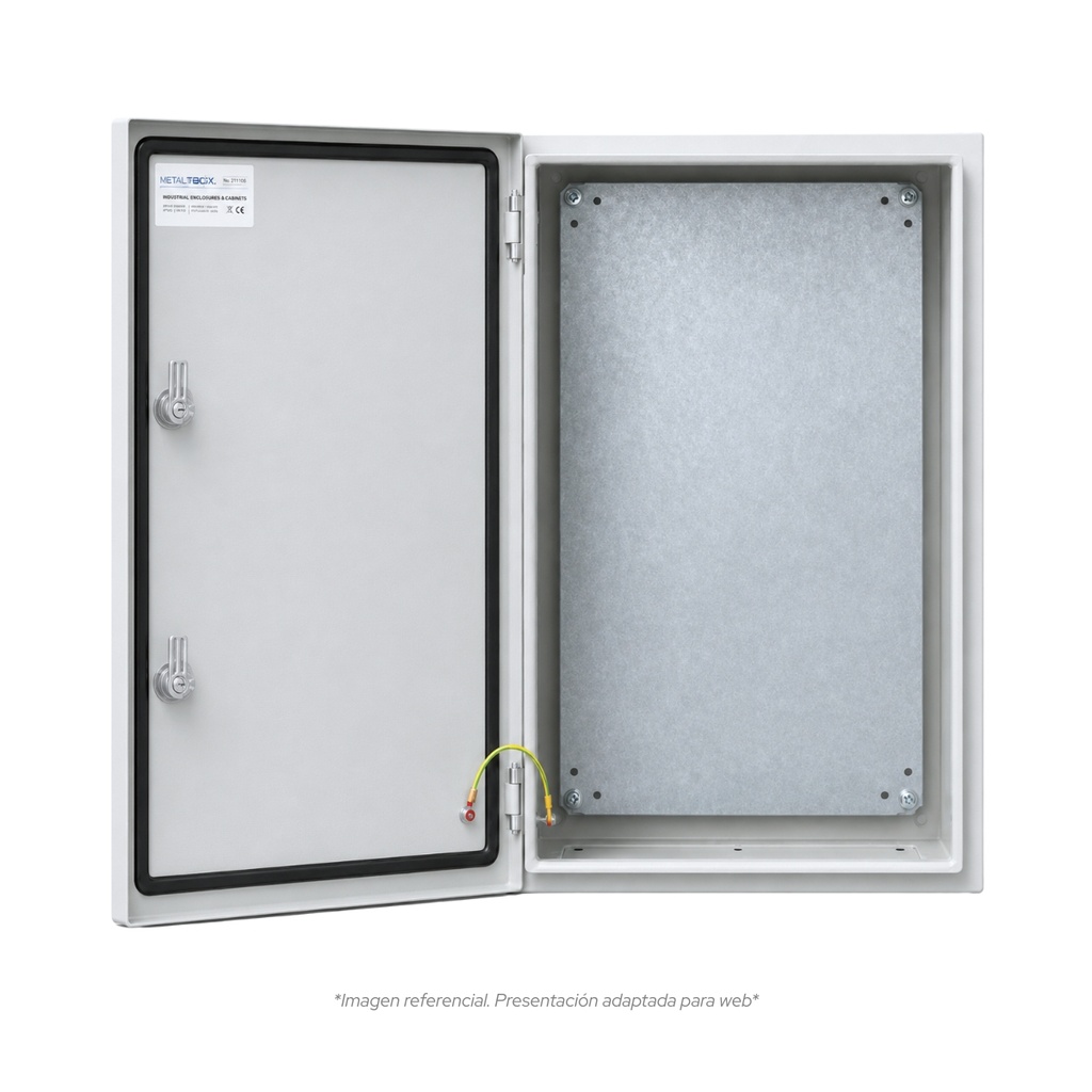 Tablero Metalico P/Adosar De 700X500X200 Mm C/Pb Ip66 Ral7035