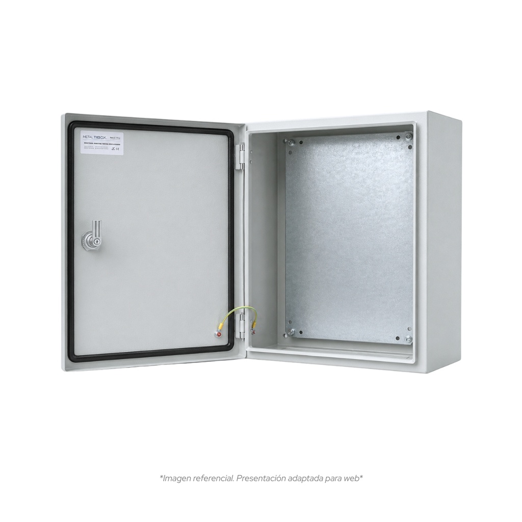 Tablero Metalico Para Adosar De 200X200X150 Mm C/Pb Ip66 Ral7035