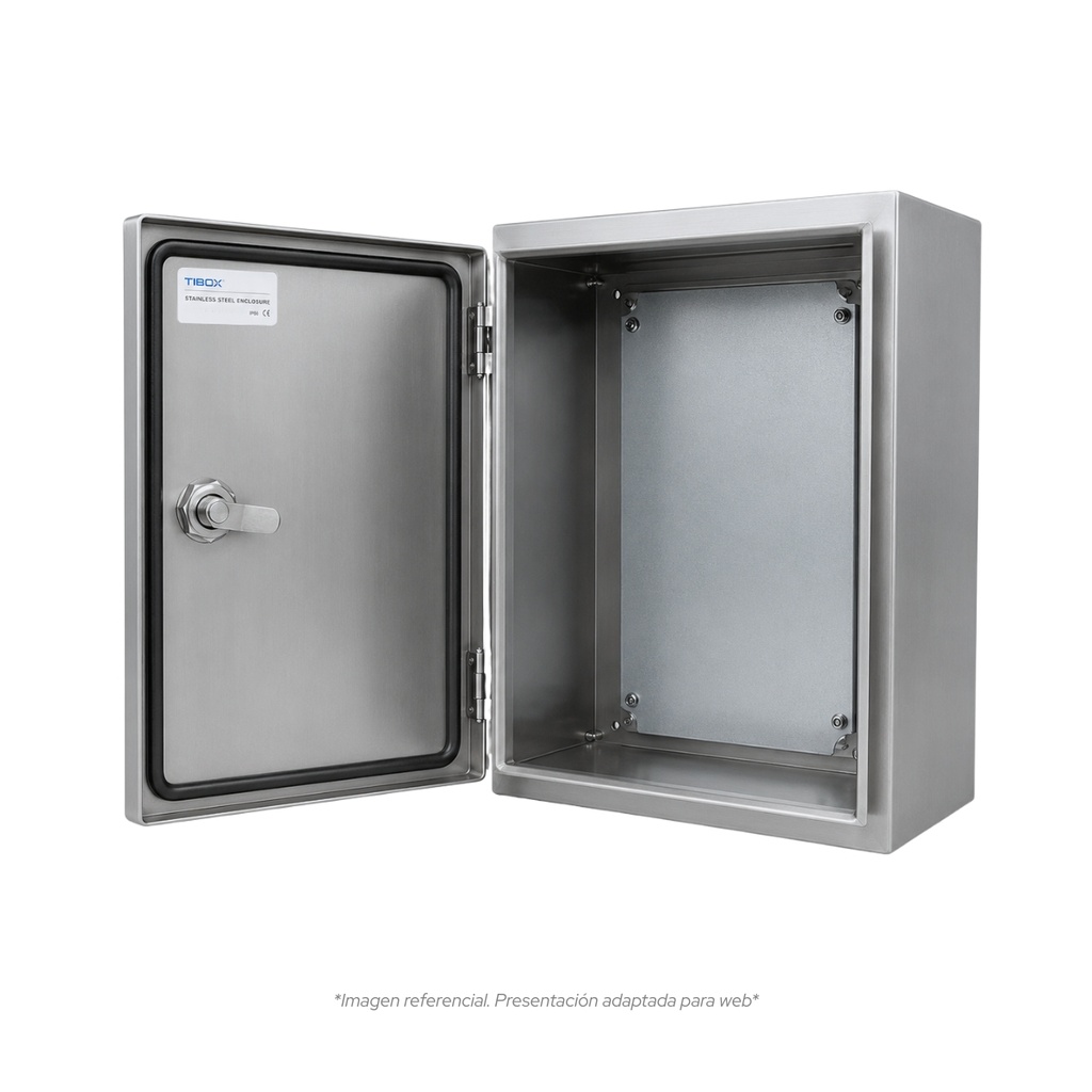 Tablero De acero inoxidable Para Adosar De 300X200X150 Mm C/Pb IP66