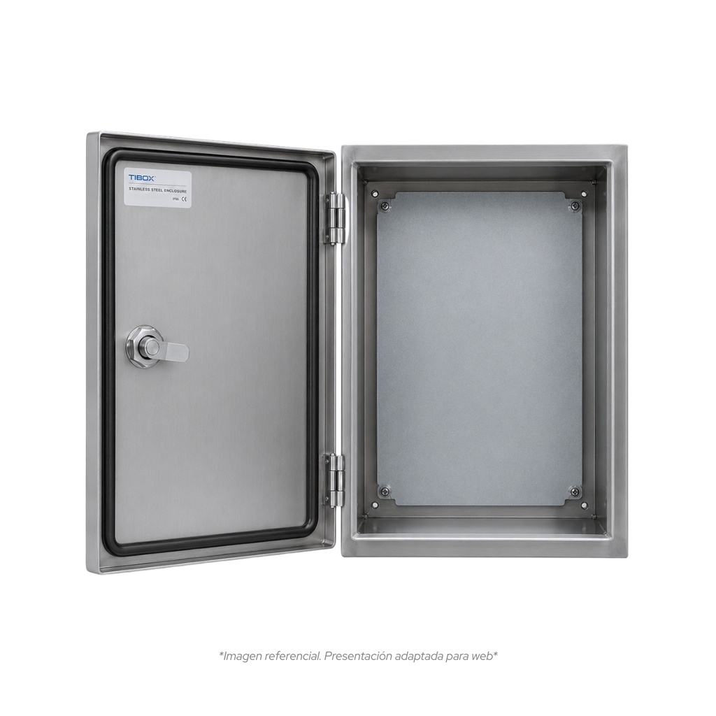 Tablero De acero inoxidable Para Adosar De 300X200X150 Mm C/Pb IP66
