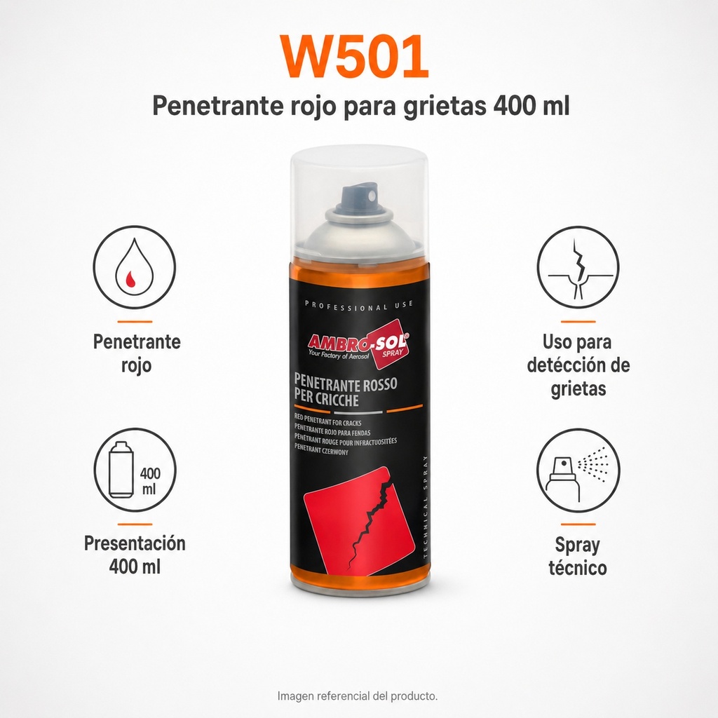 Penetrante Rojo Para Grietas 400 Ml