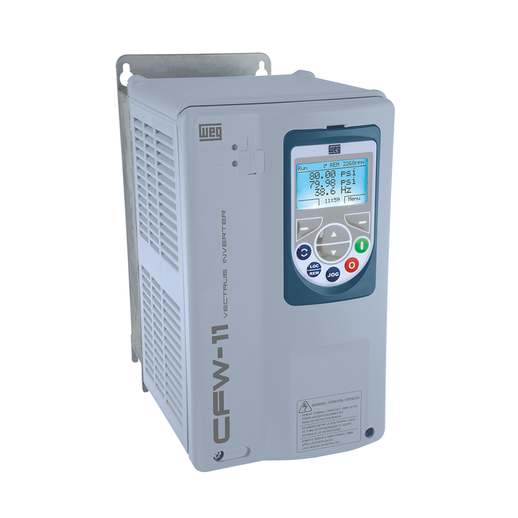 Variador De Velocidad Vfd, 9Kw / 12Hp, 17A, 380-480V, Trifasico
