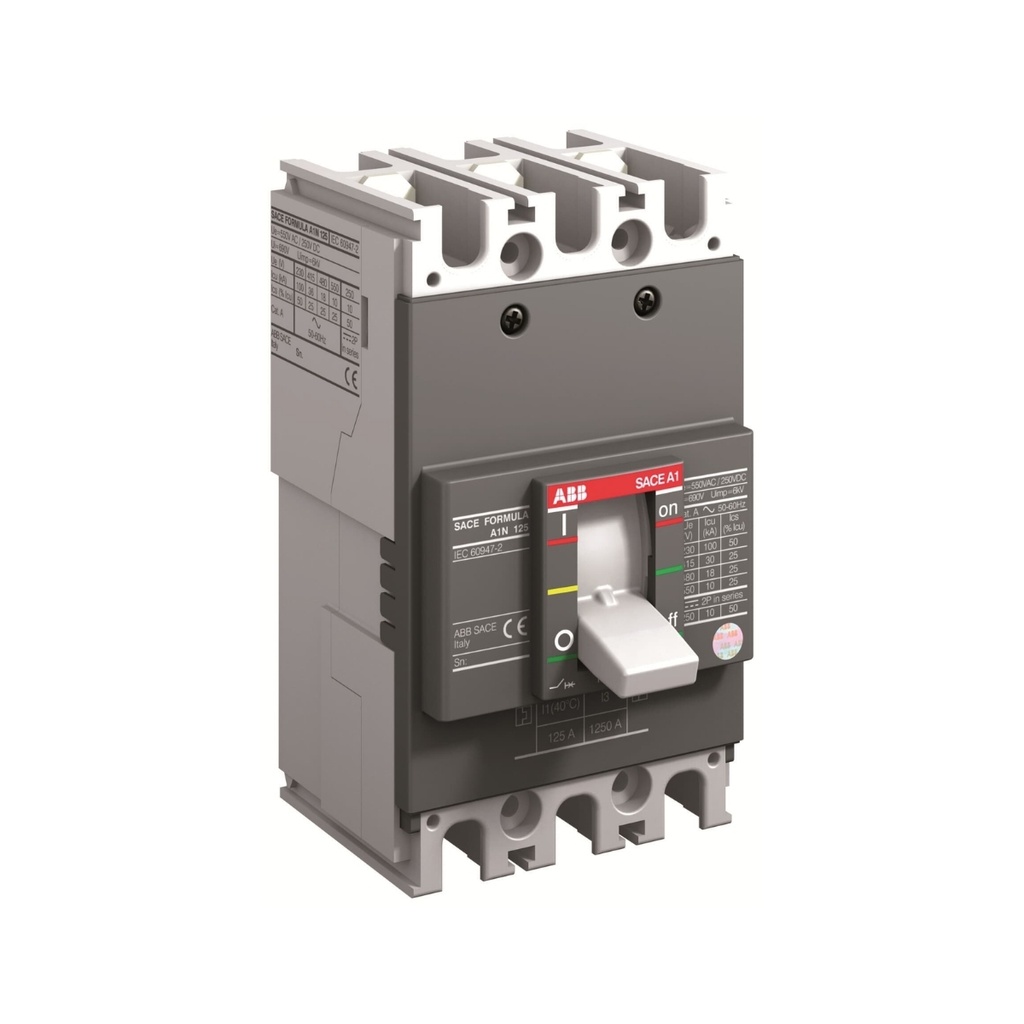 Int. Aut. Caja Mold. 3P Fijo 16A Icu: 25Ka/240Vac 18Ka/380Vac 15Ka/440Vac 