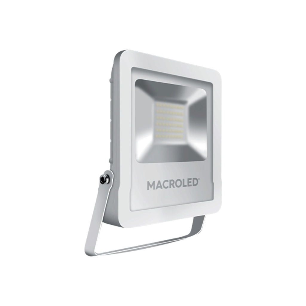 REFLECTOR LED BLANCO PRO 30W 100-240VAC LUZ CÁLIDA  3000K IK08 IP65