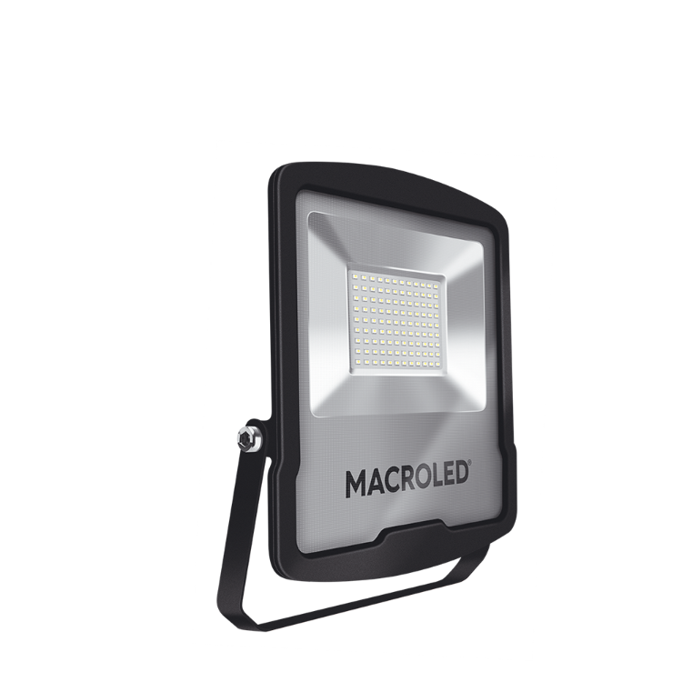 REFLECTOR LED NEGRO PRO 100W 100-240VAC LUZ FRÍA  6500K IK08 IP65