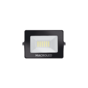 REFLECTOR LED NEGRO 20W 220-240VAC LUZ CÁLIDA 3000K IP65