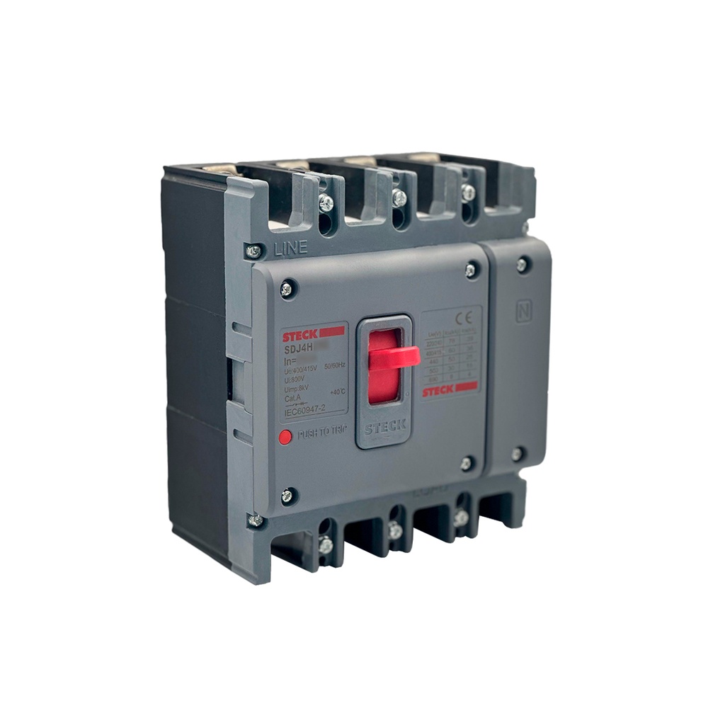 Int. Aut. Caja Mold. 4P Fijo 25A 60Ka 220Vac Frame 63