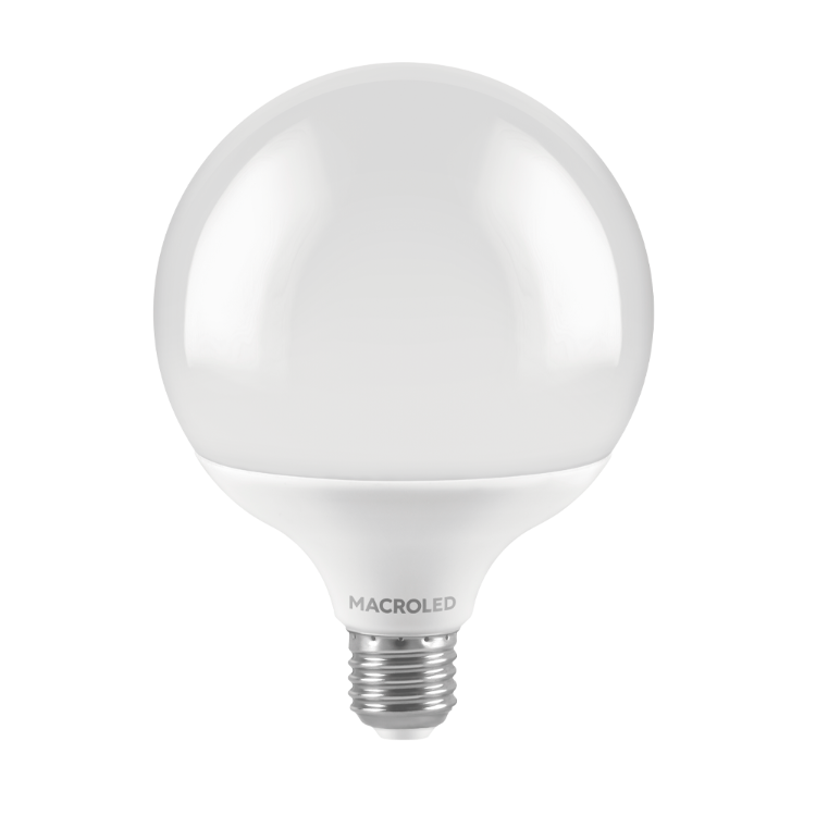 FOCO LED TIPO GLOBO 18W G120 E27 180-240VAC LUZ FRÍA 6000K