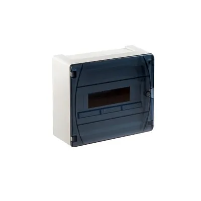Tablero libre halógeno adosable c/puerta fumé 18 polos s/tierra IP40 IK08