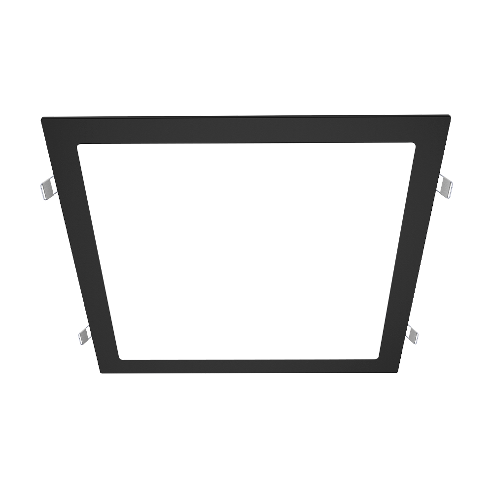 DOWNLIGHT LED NEGRO CUADRADO EMPOTRABLE 24W 85-265VAC LUZ FRÍA 6000K