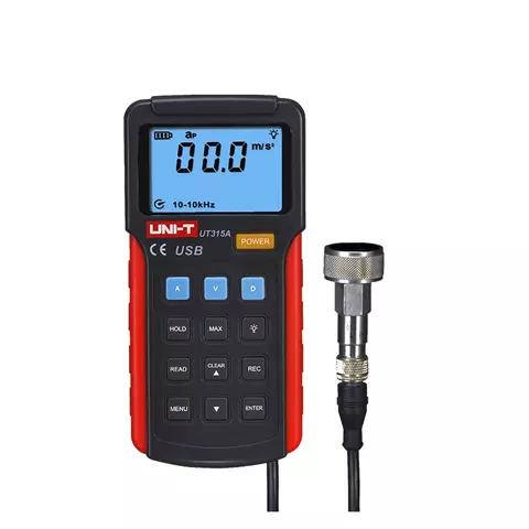 Medidor De Vibraciones, Aceleracion 0.1–199.9 M/S², Velocidad 0.1–199.9 Mm/S, Desplazamiento 1–1999 µm