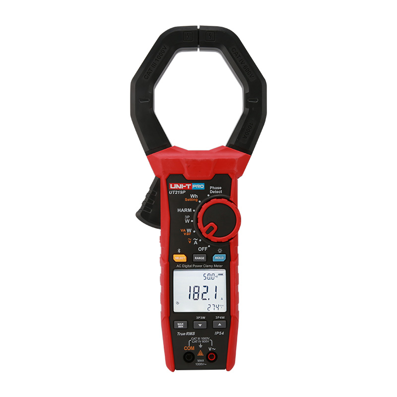 Pinza Amperimetrica Industrial 600 A AC/DC, True RMS, IP65, Alta Seguridad