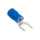Terminal Horquilla Aislado Azul (100 und) Ø 3/16" (5mm) – 14-16 AWG (1.5-2.5mm²)