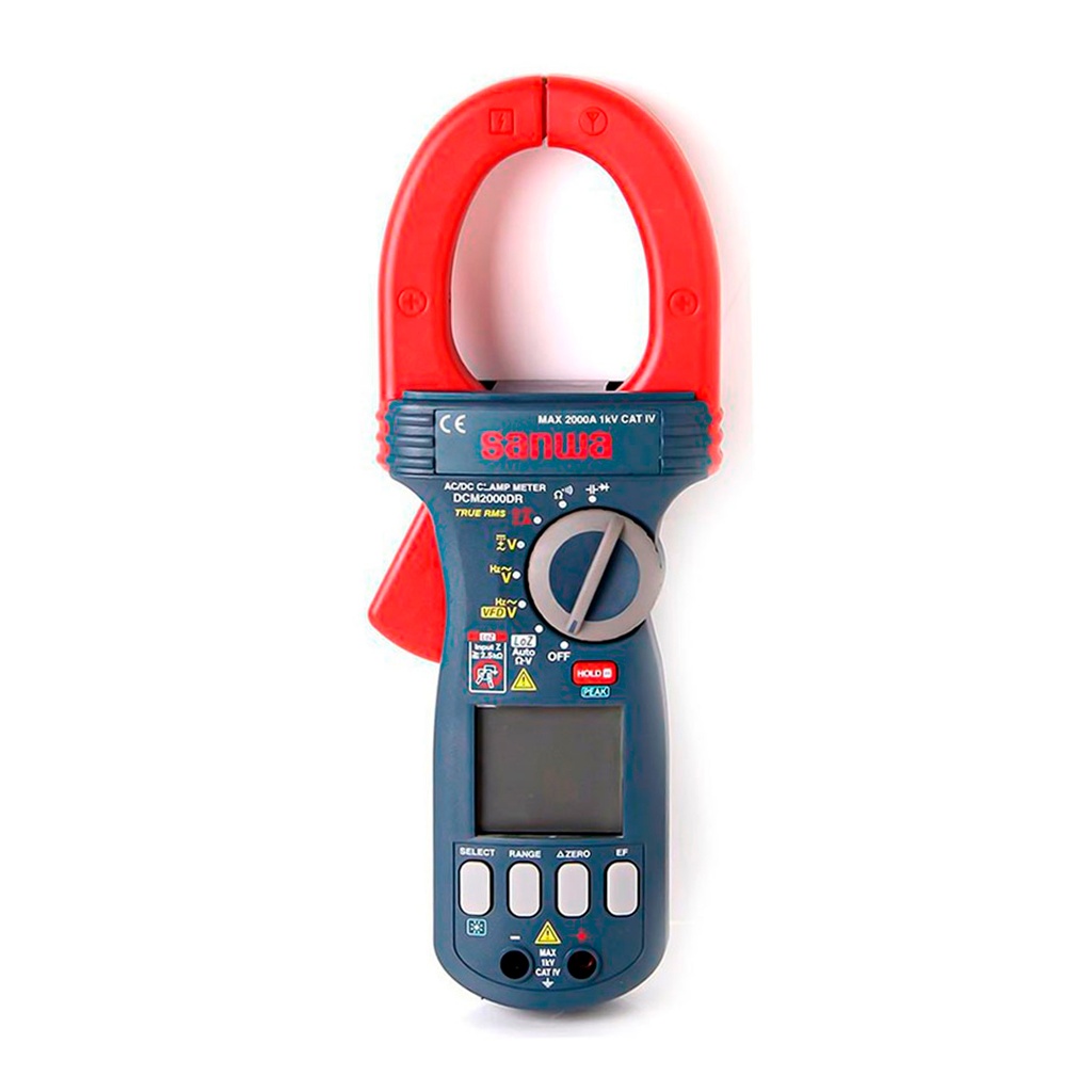 Pinza Amperimetrica Digital 2000A Ac/Dc, True Rms
