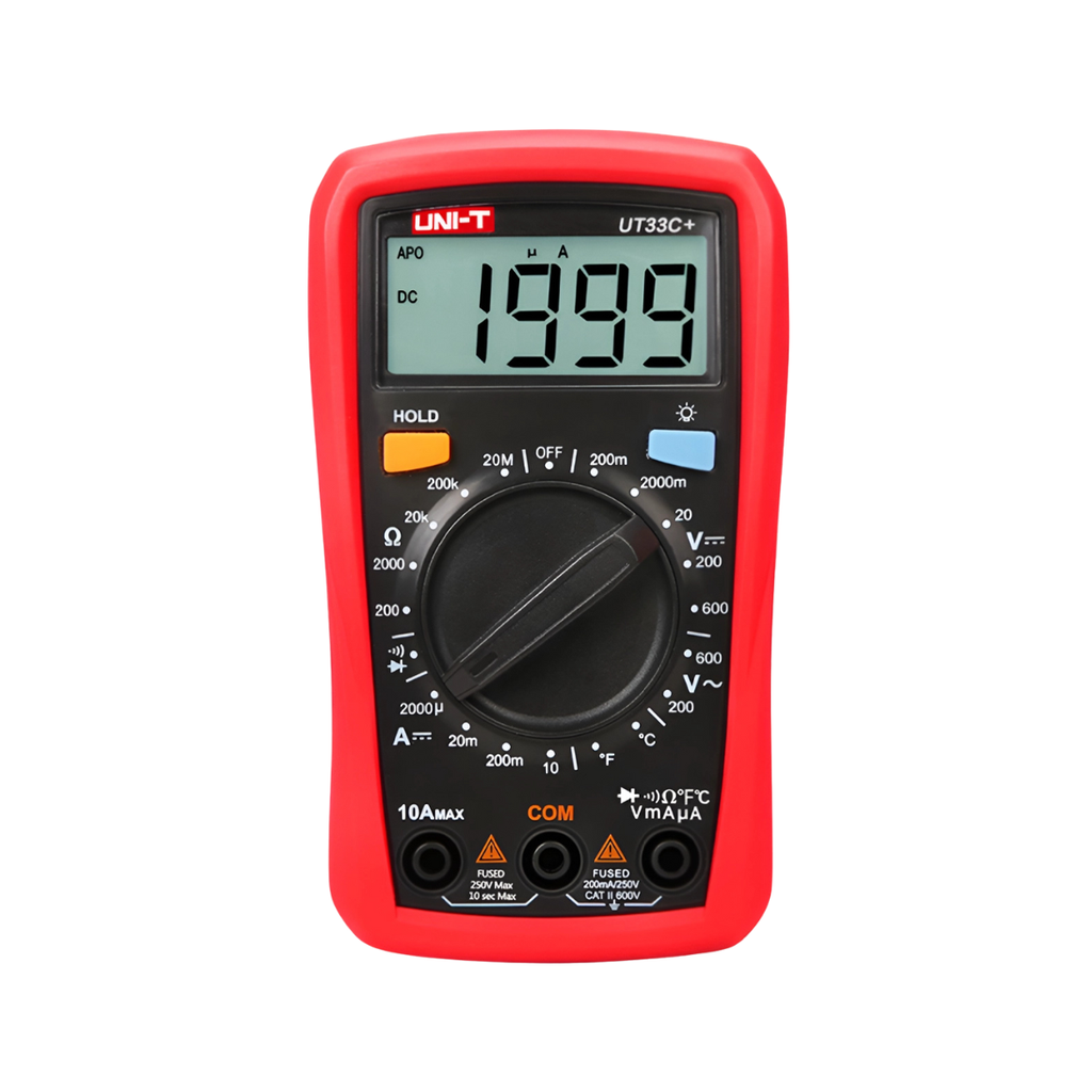 Multimetro Digital, Medicion De Temperatura, Rango Hasta 600 V