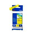 Cinta para rotulador negro sobre Amarillo 18mm