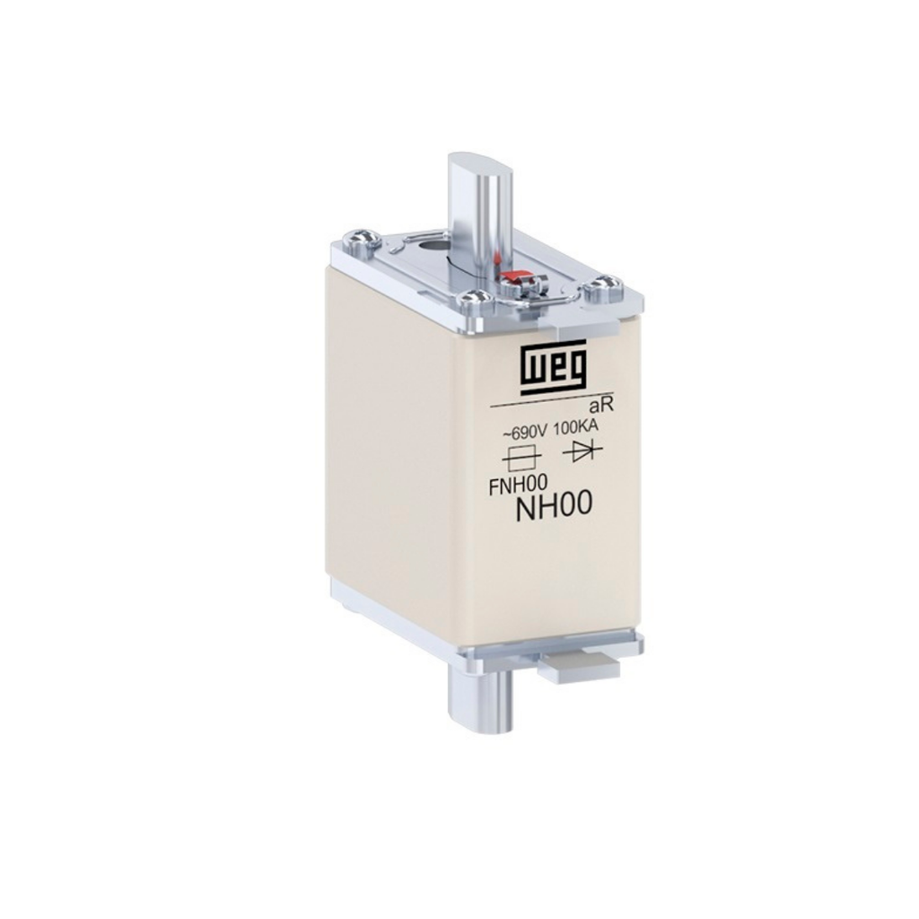 Fusible Ultrarrápido Nh Ar – 125A / 690V / 100Ka / Tamaño 00