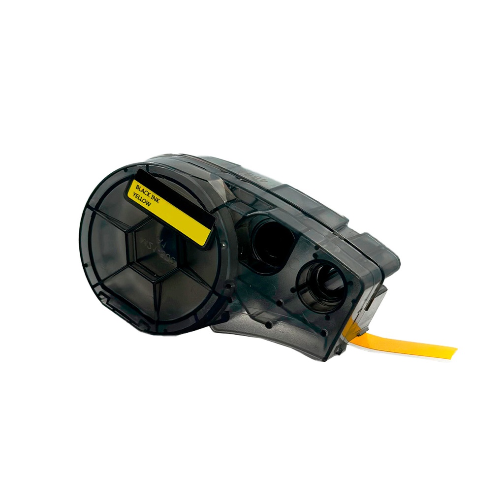 Cinta para Rotulador Brady 19.05 mm x 6.4 m - Color Amarillo (Compatible con BMP21-PLUS / BMP21-LAB)