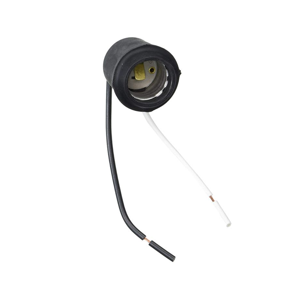 SOCKET CIRCULAR C/CHICOTE ROSCA E27 P/INTEMPERIE