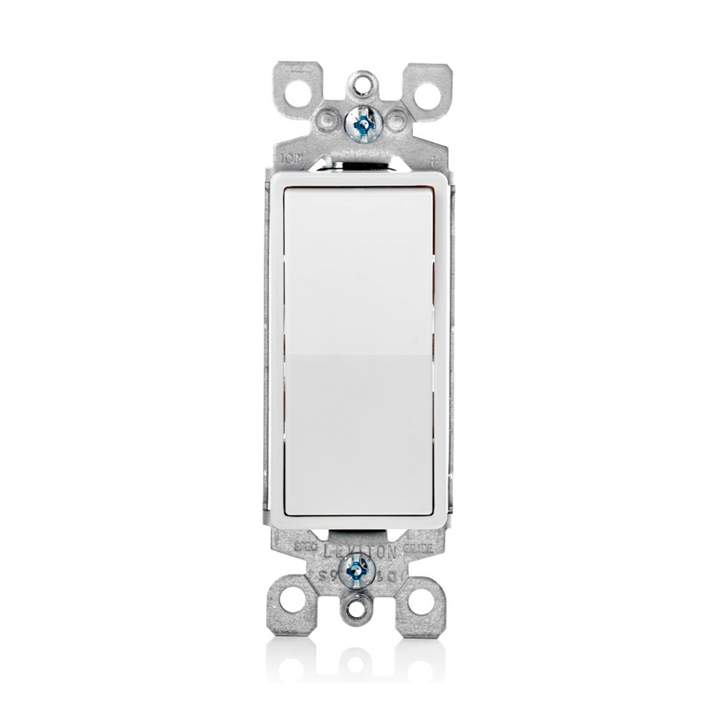 INTERRUPTOR SIMPLE DECORA D/3 CONMUTACION 15A L/T 250V BLANCO