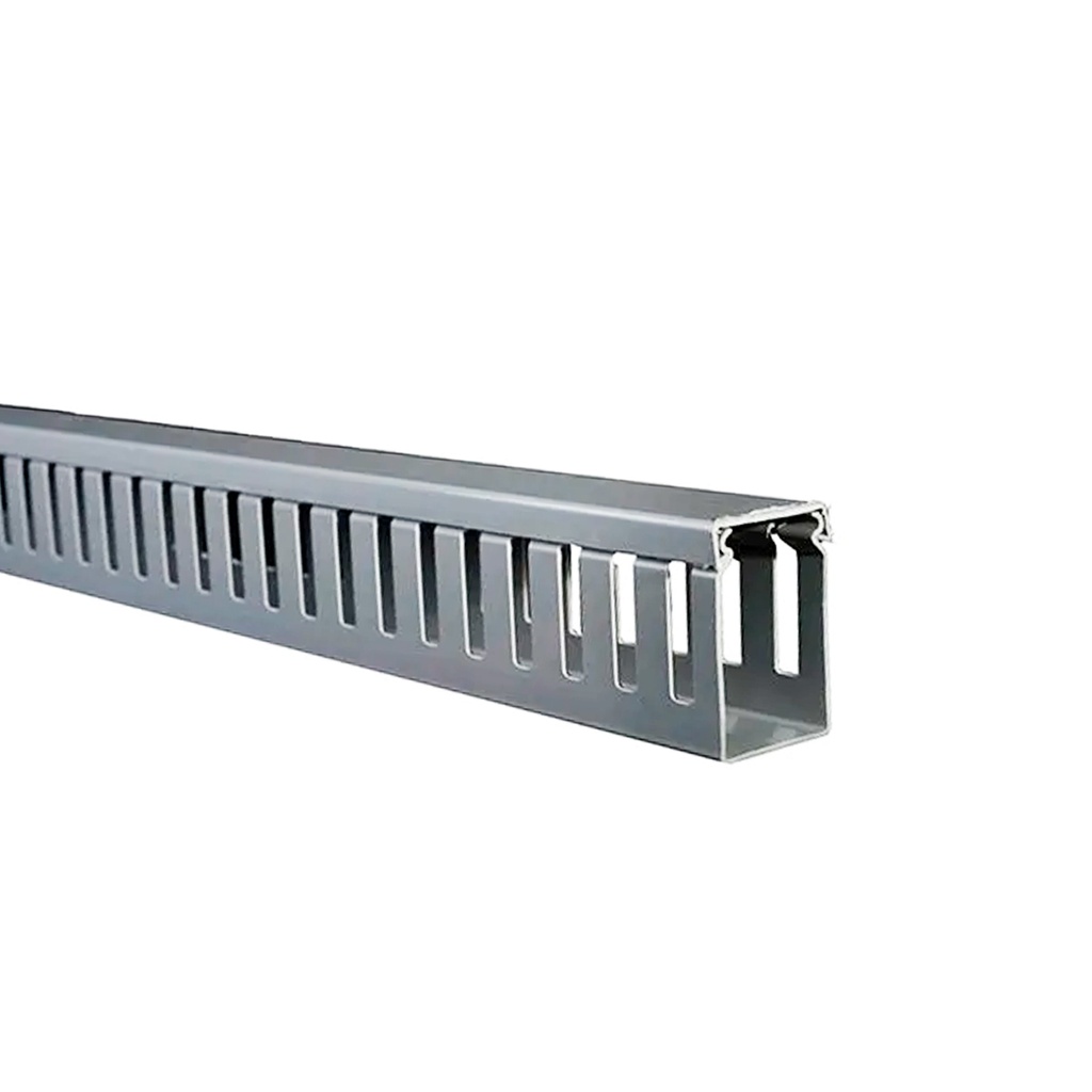 Canaleta Ranurada 60Hx40Ax2000L MM Color Gris
