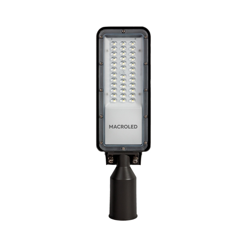 LUMINARIA LED ALUMBRADO PÚBLICO LUMAX, 50W, 165-265VAC, 130LM/W, 5700K, FP>0.9, CRI >80, IP65, IK08, SPD 4KV, THD<20%