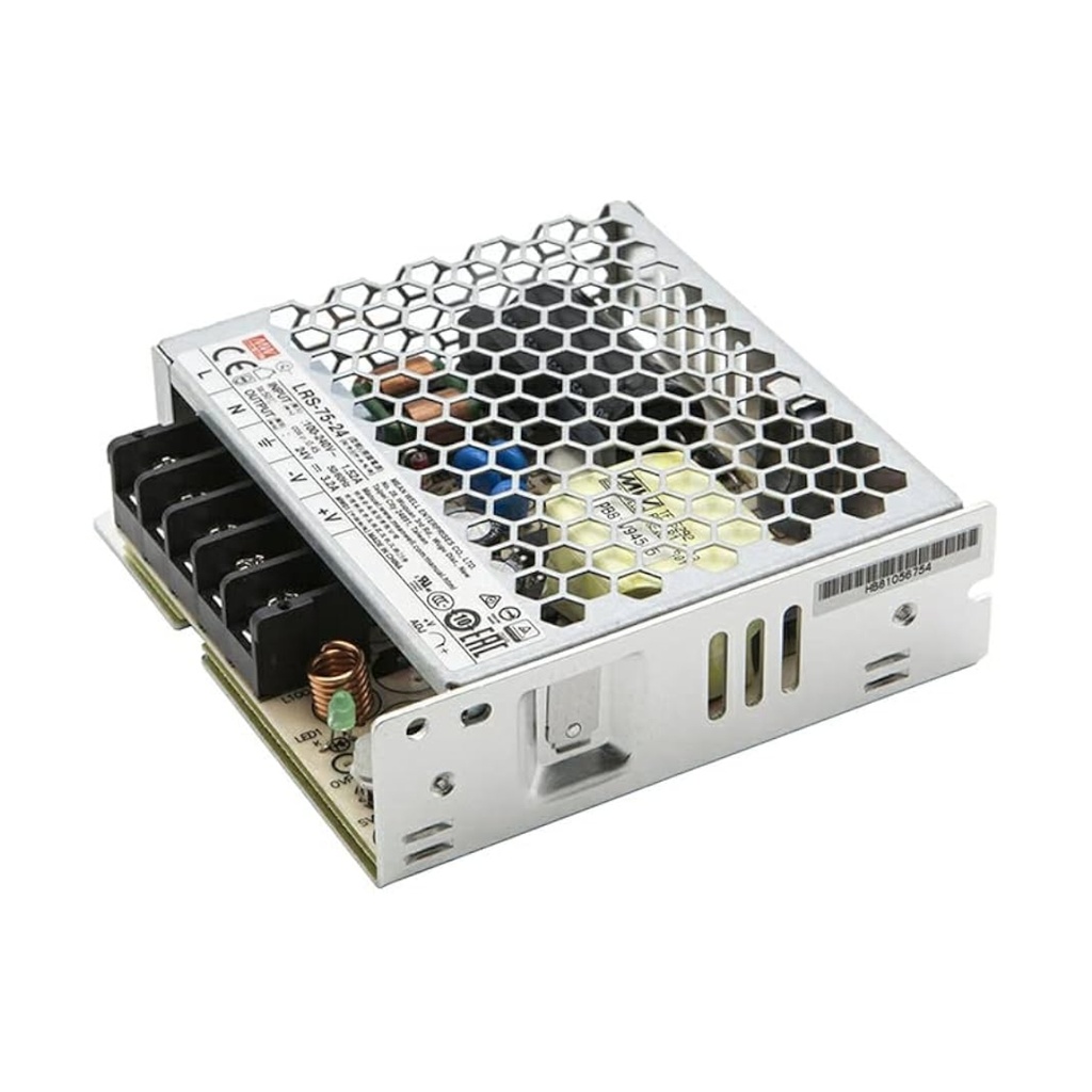 FUENTE DE ALIMENTACION LRS, LED, ENTRADA:85-264VAC, SALIDA: 24VDC/3.2A (75W), RANGO: 21.6~28.8V