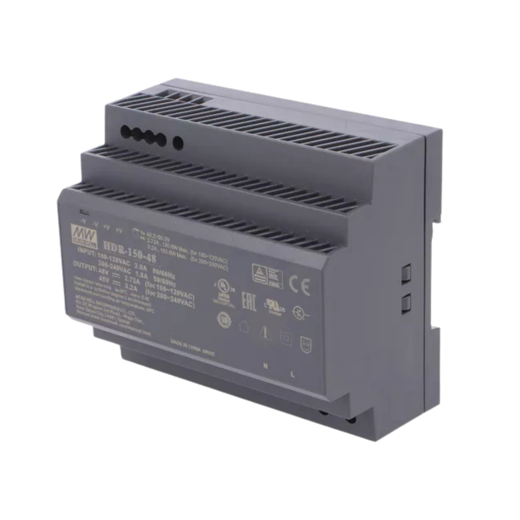 Fuente Riel DIN Ultra Slim 150W 48VDC 3.2A In 85-264VAC