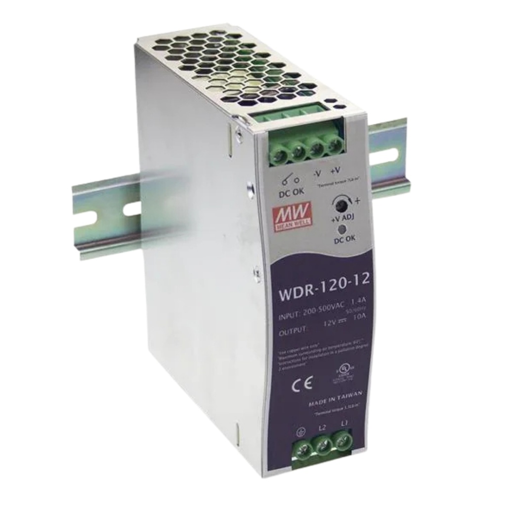 Fuente Riel DIN Wide Range 120W 48VDC 2.5A In 180-550VAC