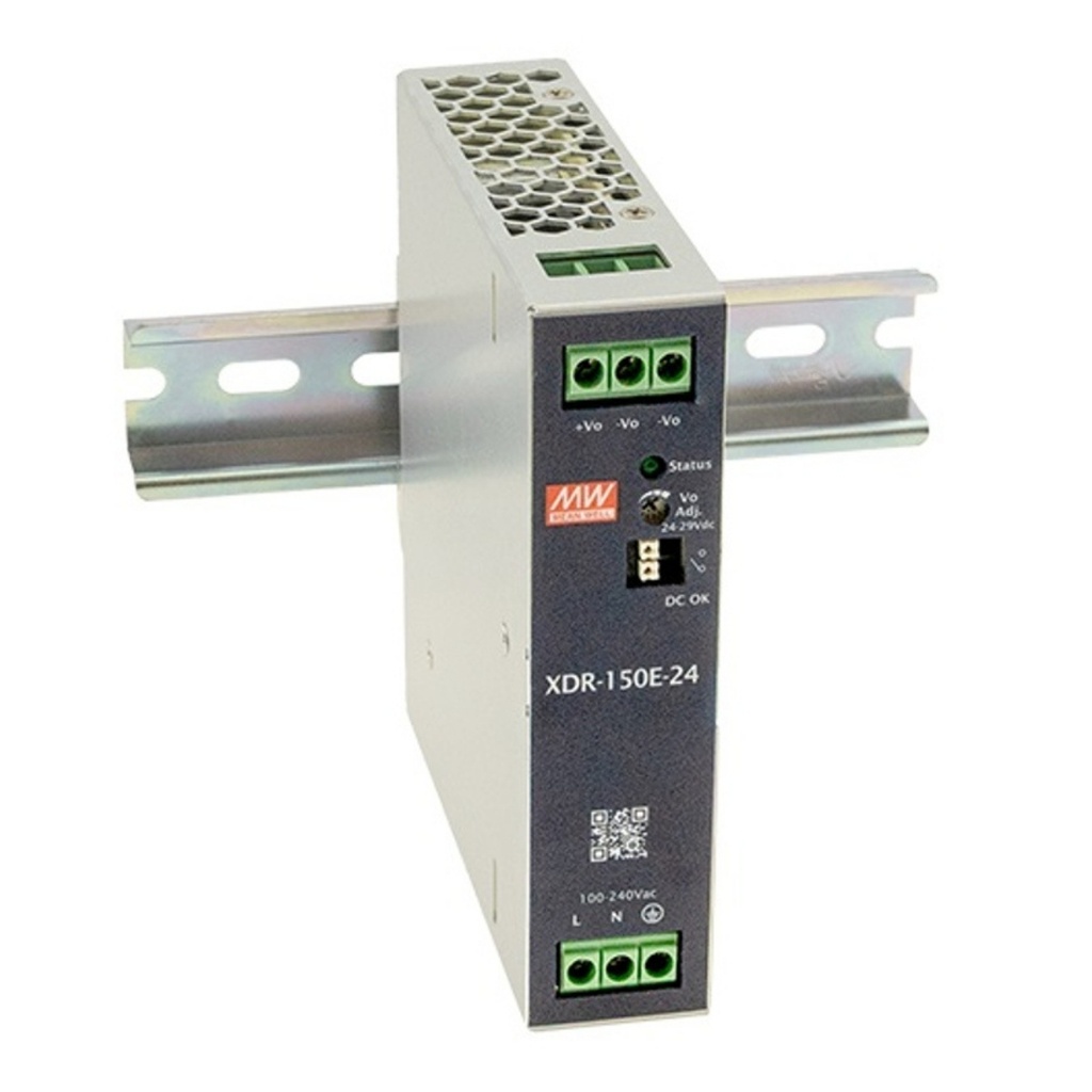 Fuente Riel DIN 150W 48VDC 3.12A In 85-264VAC (Serie E)