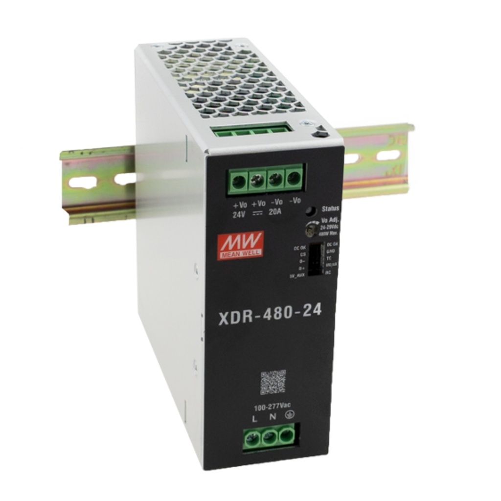 Fuente Riel DIN 480W 48VDC 10A In 85-264VAC