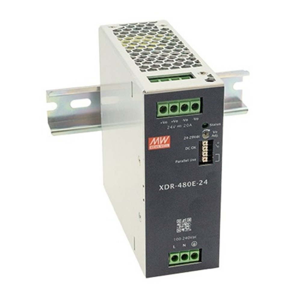 Fuente Riel DIN 480W 36VDC 13.33A In 85-264VAC (Serie E)