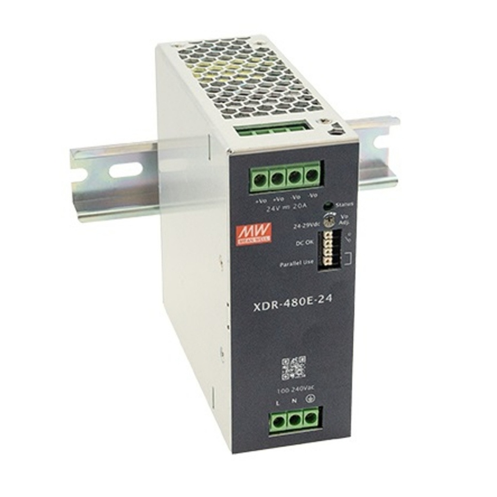 Fuente Riel DIN 480W 48VDC 10A In 85-264VAC (Serie E)
