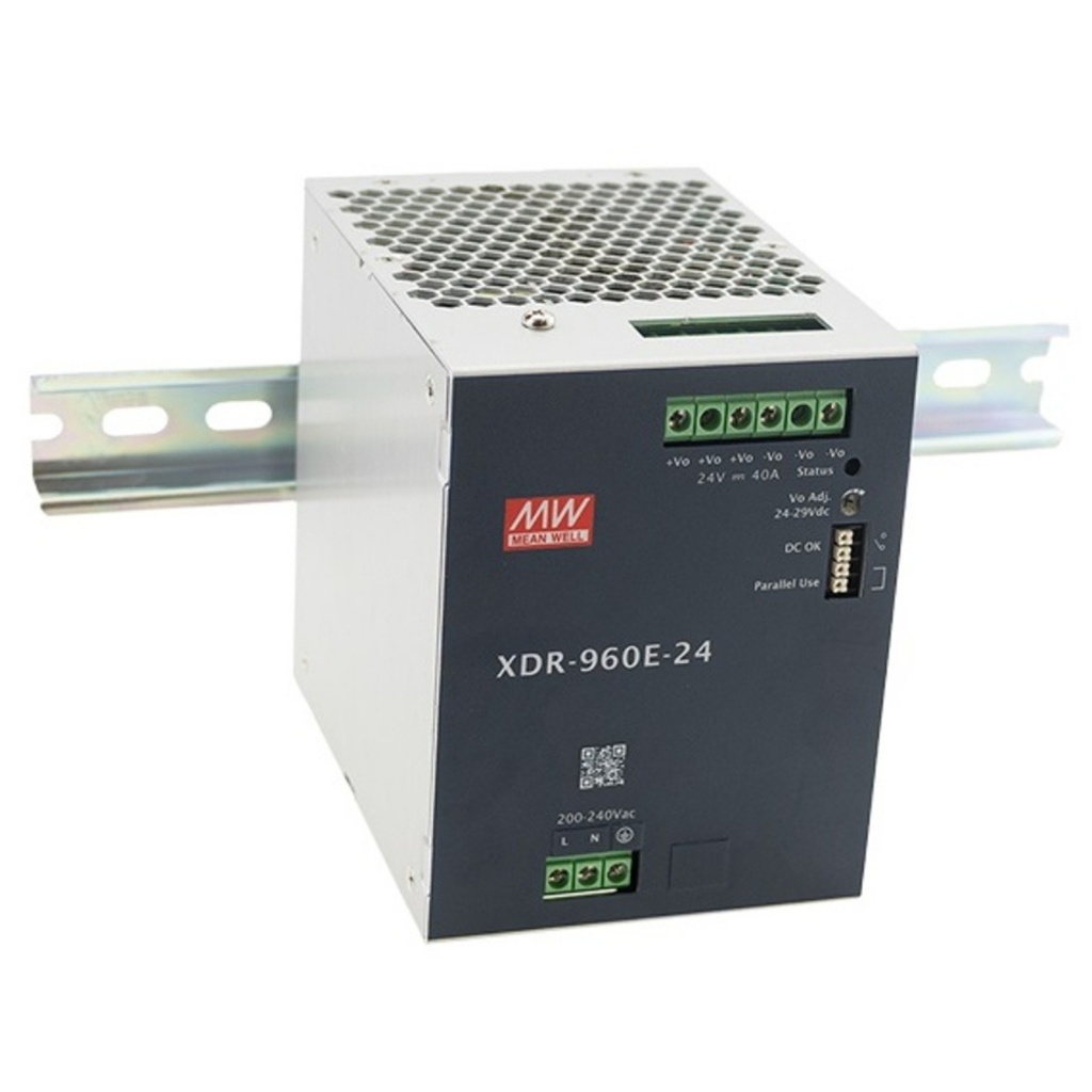 Fuente Riel DIN 960W 24VDC 40A In 180-550VAC