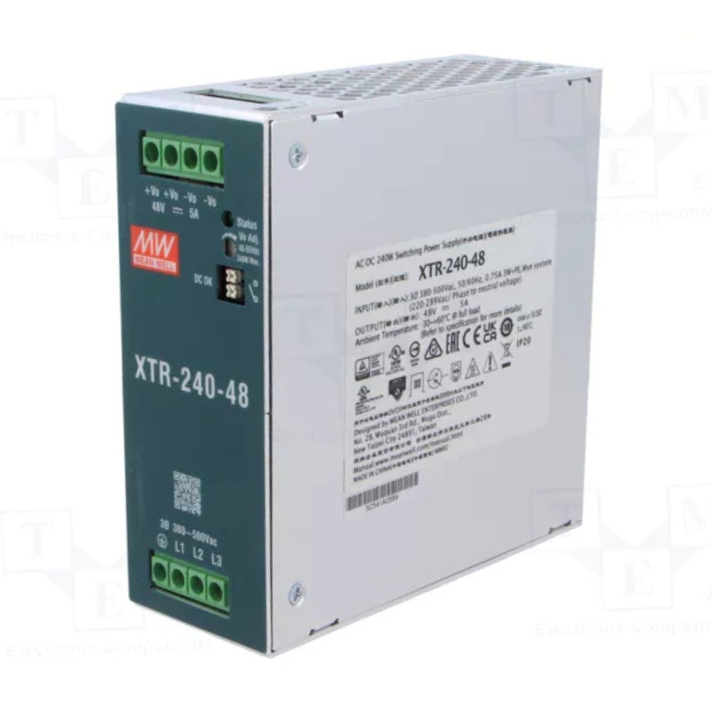 Fuente Riel DIN 240W 36VDC 6.67A In 85-264VAC