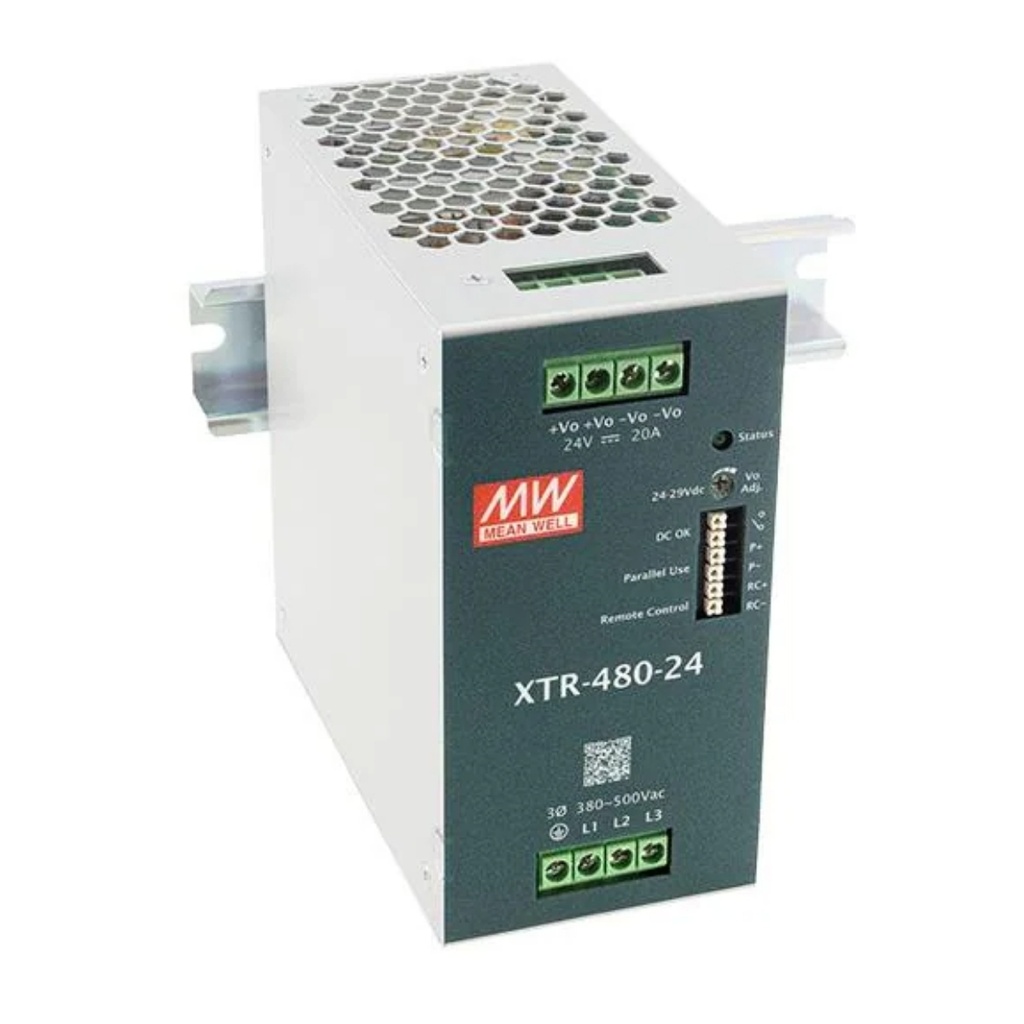 Fuente Riel DIN 480W 24VDC 20A In 85-264VAC