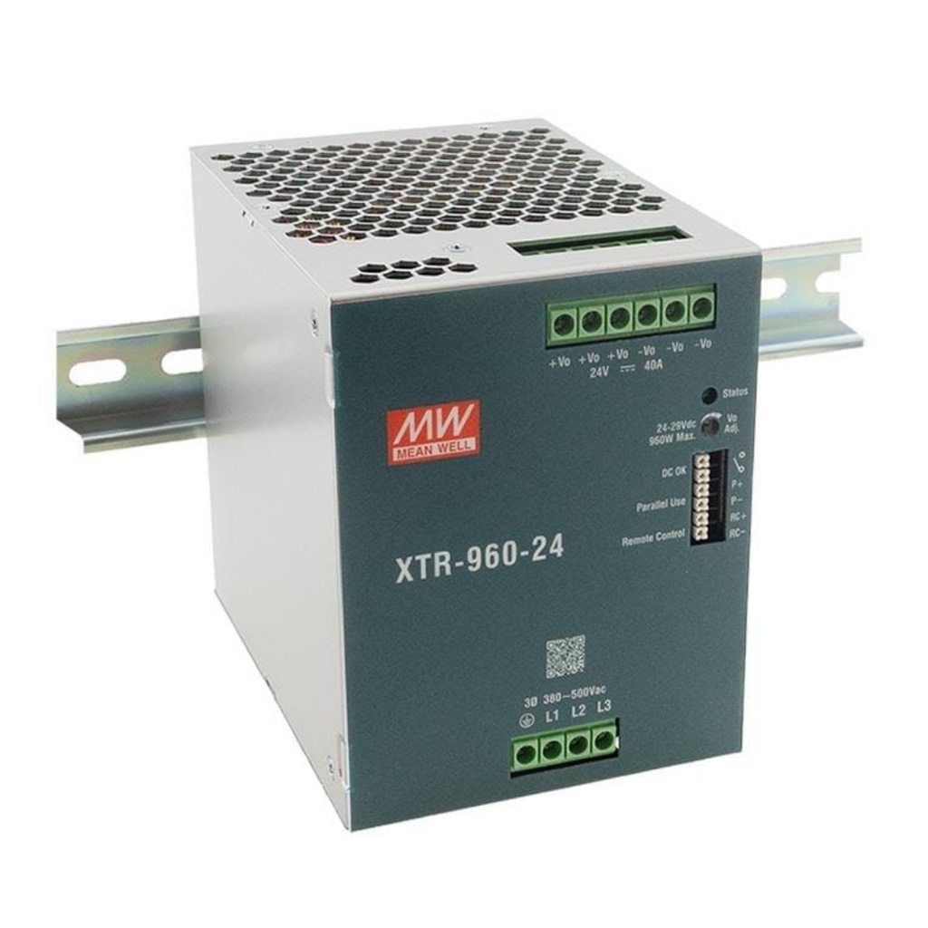 Fuente Riel DIN 960W 36VDC 26.67A In 180-550VAC
