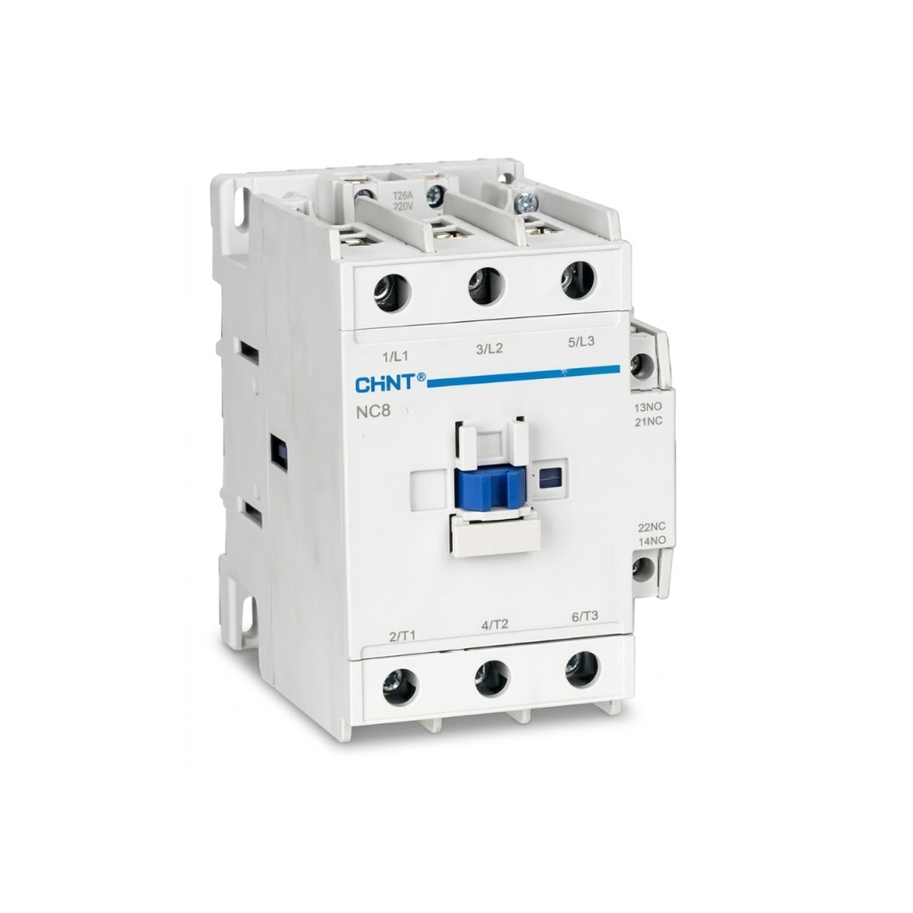 Contactor trifásico 3P 50 A (AC-3) 80 A (AC-1) 690 V, 1NA+1NC, bobina 100-250 V AC/DC