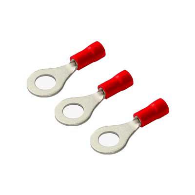 Terminal Aislado   5/32" T. Ojal Rojo 