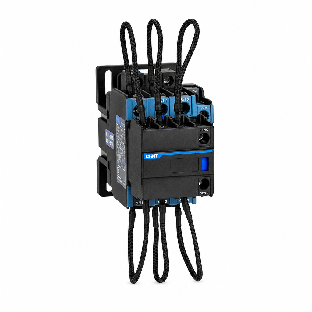 Contactor para Corrección de Factor de Potencia 20 kVAr a 220VAC / 34.5 kVAr a 400VAC, Bobina 220VAC, 2NO + 1NC