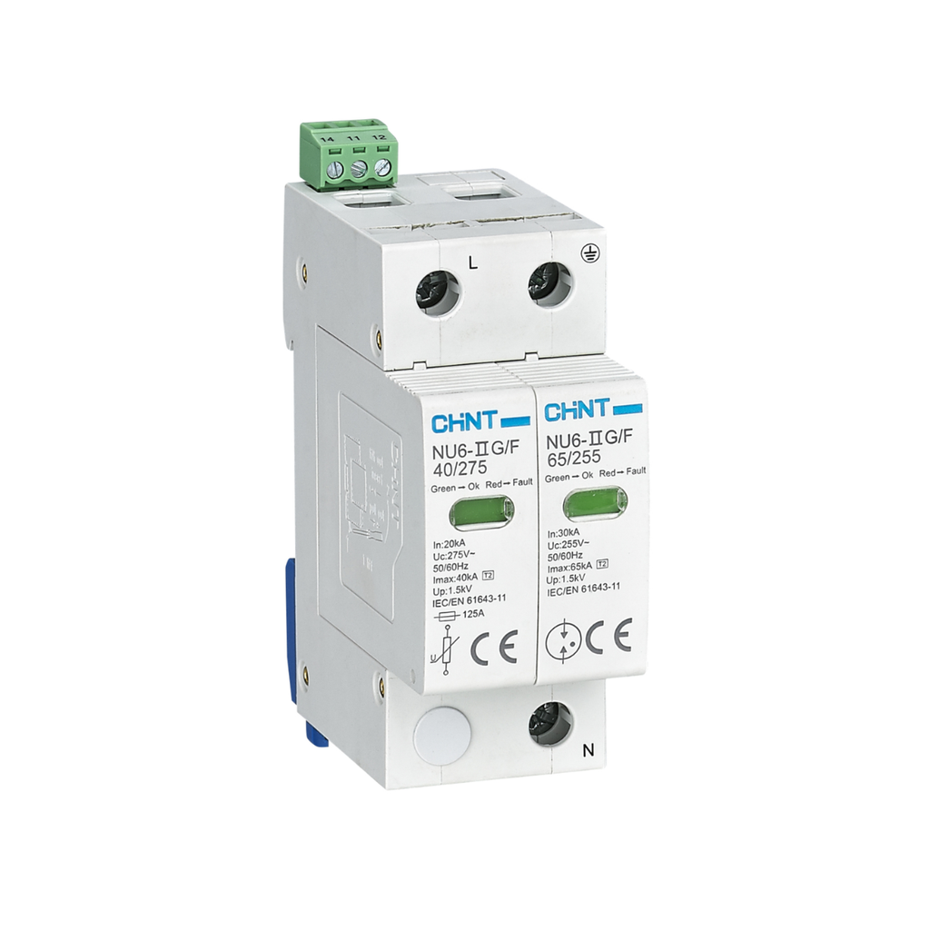 Supresor De Sobretension, Corriente Max. De Descarga 40Ka, Uc 275V, 2 Polos